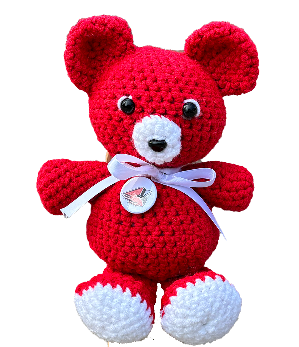 Crochet Bear on Transparent Background